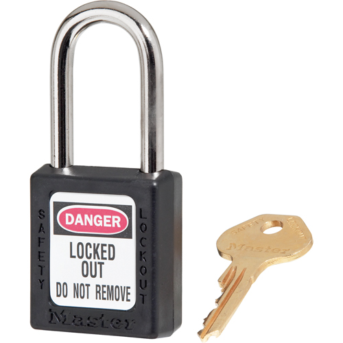 Zenex Padlocks, Safety Padlock, Keyed Different, Thermoplastic, 1-1/2" Width Fastek