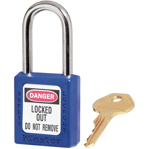 Zenex Padlocks, Safety Padlock, Keyed Different, Thermoplastic, 1-1/2" Width Fastek