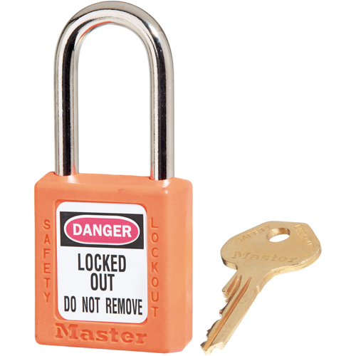 Zenex Padlocks, Safety Padlock, Keyed Different, Thermoplastic, 1-1/2" Width Fastek