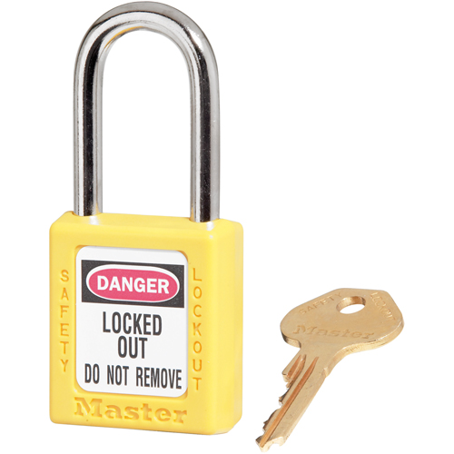 Zenex Padlocks, Safety Padlock, Keyed Different, Thermoplastic, 1-1/2" Width Fastek