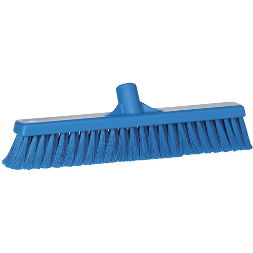 Balai hygi&eacute;nique pour service alimentaire, 15,7"x2", Polypropyl&egrave;ne, Bleu Fastek