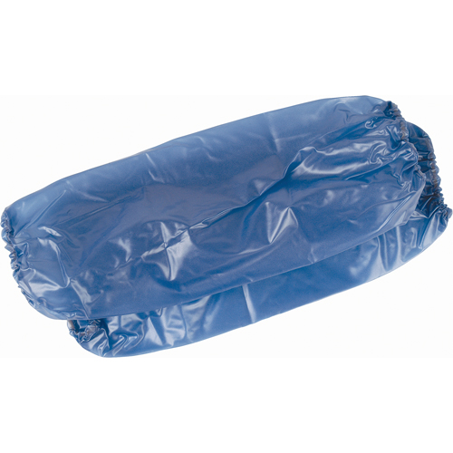 Manchettes l&eacute;ger, Longueur de 18", Vinyle, Bleu Fastek