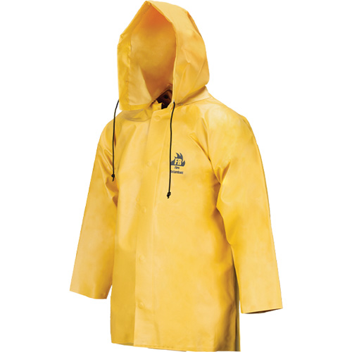 Manteau imperm&eacute;able Neo-slick r&eacute;sistant aux produits chimiques & &agrave; l'acide, Petit, Jaune, N&eacute;opr&egrave;ne Fastek