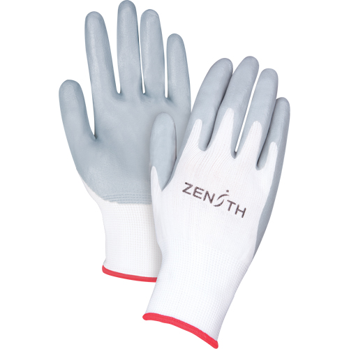 Lightweight Breathable Coated Gloves, 7/Small, Foam Nitrile Coating, 13 Gauge, Polyester Shell Fastek