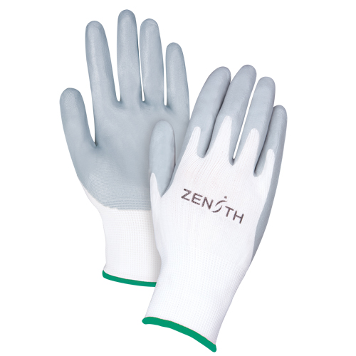 Lightweight Breathable Coated Gloves, 8/Medium, Foam Nitrile Coating, 13 Gauge, Polyester Shell Fastek