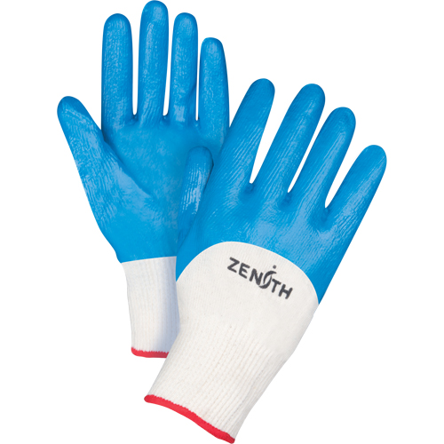Seamless-Knit Medium-Weight Coated Gloves, 7/Small, Nitrile Coating, 13 Gauge, Cotton Shell Fastek