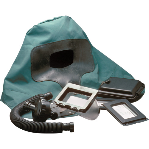 Abrasi-Blast Supplied-Air Respirator Waist-Length Hood, Medium, Soft Top, Single Shroud Fastek