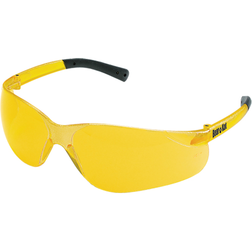 Bear Kat&reg; Safety Glasses, Amber Lens, Anti-Scratch, ANSI Z87+/Meets/Exceeds CSA Z94.3 Fastek