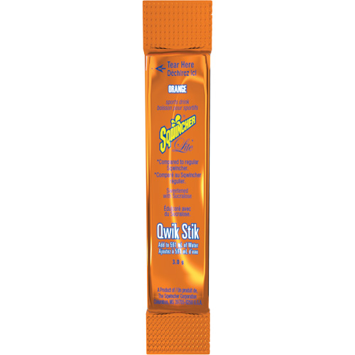 Sqwincher&reg; Boisson de r&eacute;hydratation ZERO Qwik Stik, Poudre, Orange Fastek