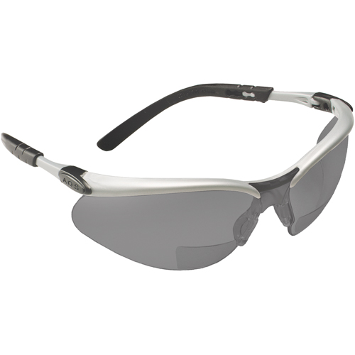 Lunettes de s&eacute;curit&eacute; BX avec verres de lecture, Antibu&eacute;e, Grise/fum&eacute;e, Dioptrie 1,5 Fastek