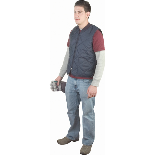 Light-Duty Insulated Cooler Jackets, Vests & Coats, Men's, Small, Navy Blue Fastek