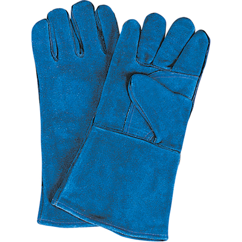 Gants de soudage &agrave; pouce & paume doubles, Cuir de vache refendu, Taille Grand Fastek