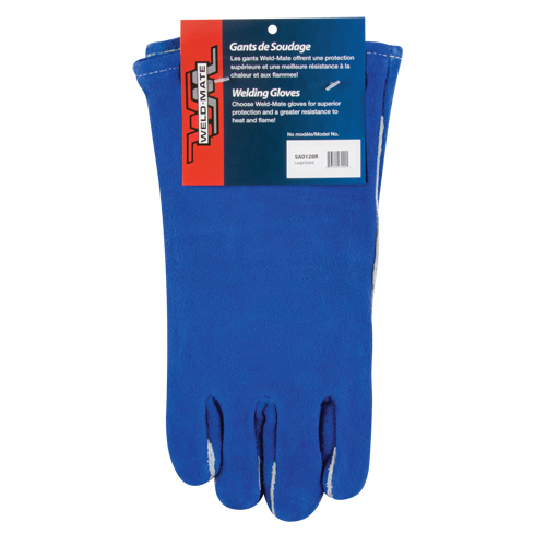 Gants de soudage &agrave; pouce & paume doubles, Cuir de vache refendu, Taille Grand Fastek