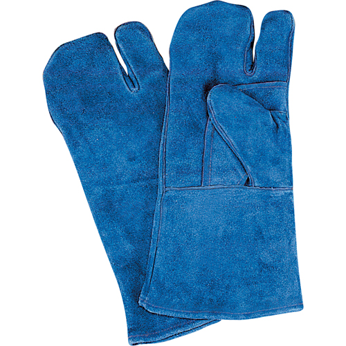 Gants de soudage &agrave; pouce & paume doubles, Cuir de vache refendu, Taille Grand Fastek