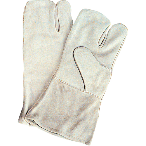 Standard-Duty Welder's Gloves, Split Cowhide, Size Large Fastek