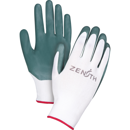 Gants enduits confortables de premi&egrave;re qualit&eacute;, 10/T-Grand, R&ecirc;vetement Nitrile, Calibre 13, Enveloppe en Polyester Fastek