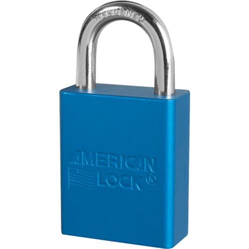 Cadenas anodis&eacute;, Cadenas de s&eacute;curit&eacute;, Cl&eacute;s identiques, Aluminium, Largeur de 1-1/2" Fastek