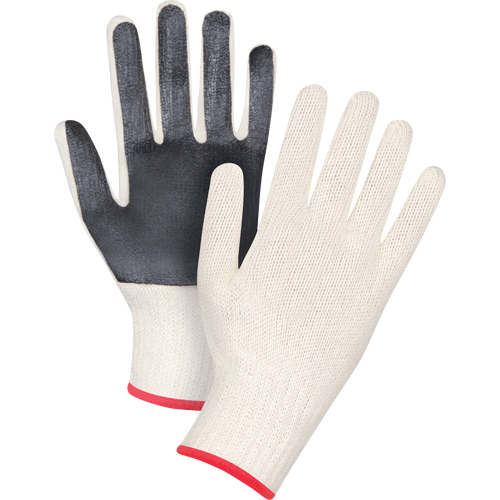 Palm-Coated String Knit Gloves, Poly/Cotton, Single Sided, 7 Gauge, Small Fastek