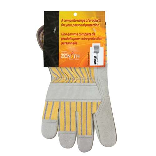 Superior Quality Fitters Gloves, 2X-Large, Split Cowhide Palm, Cotton Inner Lining Fastek