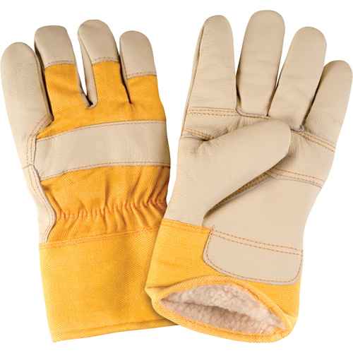 Standard-Duty Winter-Lined Fitters Gloves, Large, Grain Furniture Palm, Boa Inner Lining Fastek