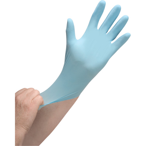 Puncture-Resistant Medical-Grade Disposable Gloves, Medium, Nitrile, 3.5-mil, Powder-Free, Blue, Class 2 Fastek
