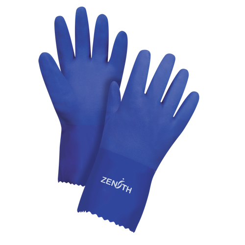 Gants ultra flexible, Taille T-Grand/10, 12" lo, PVC, Doublure en Interlock, 45 mils Fastek