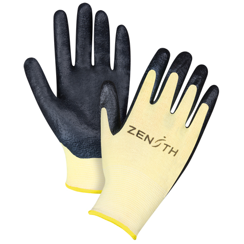 Superior Grip Cut-Resistant Gloves, Size 2X-Large/11, 13 Gauge, Foam Nitrile Coated, Aramid Shell, ANSI/ISEA 105 Level 3/EN 388 Level 5 Fastek