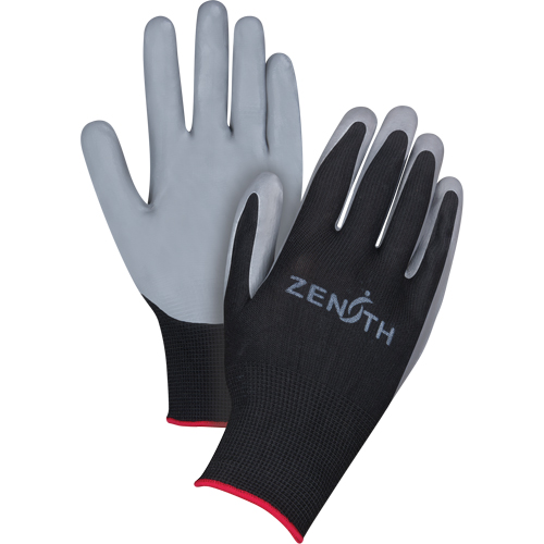 Gants enduits confortables de premi&egrave;re qualit&eacute;, 9/Grand, R&ecirc;vetement Nitrile, Calibre 13, Enveloppe en Polyester Fastek