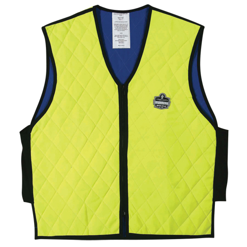 Vestes refroidissantes &agrave; &eacute;vaporation humide Chill-Its 6665, Moyen, Jaune lime haute visibilit&eacute; Fastek