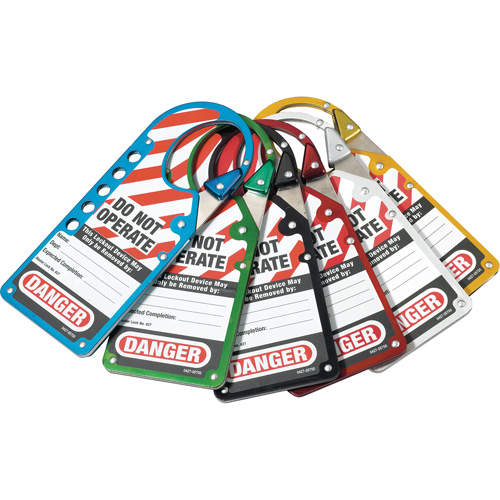 Labeled Snap-on Hasps, Silver Fastek