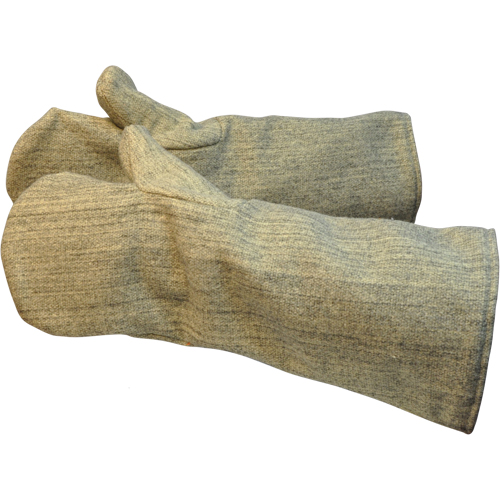 Carbo-King Heat Protective Mitts, Aramid, Large, Protects Up To 2100° F (1149° C) Fastek