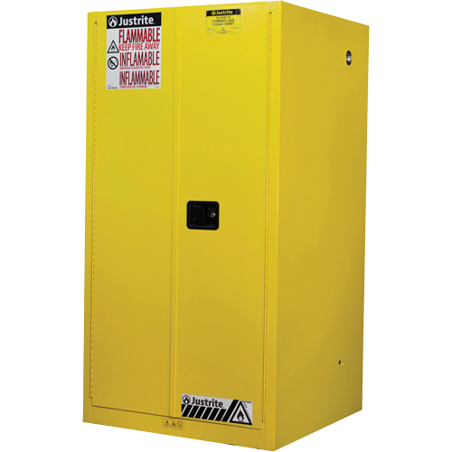 Sure-Grip&reg; Ex Flammable Storage Cabinets, 60 gal., 2 Door, 34" W x 65" H x 34" D Fastek