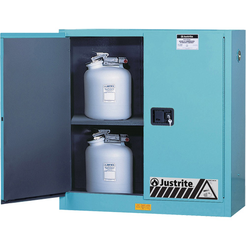ChemCor&reg; Lined Acid/Corrosive Storage Cabinets, 30 gal., 43" x 44" x 18" Fastek