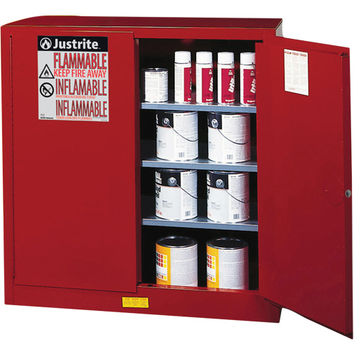 Armoire de s&eacute;curit&eacute; pour la peinture et les encres combustibles EX Sure-Grip, 40 gal., 3 tablettes Fastek