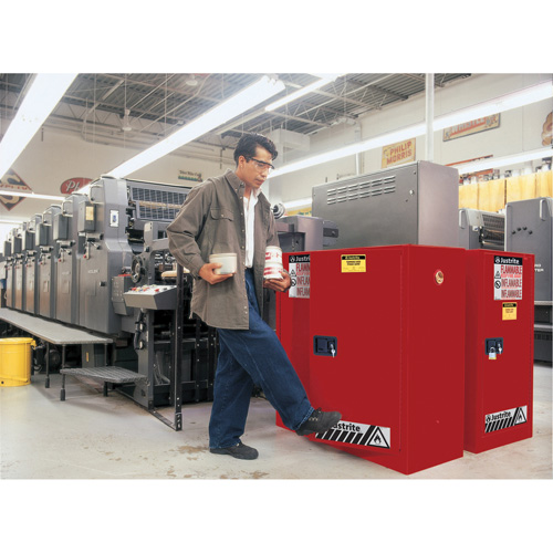 Armoire de s&eacute;curit&eacute; pour la peinture et les encres combustibles EX Sure-Grip, 40 gal., 3 tablettes Fastek