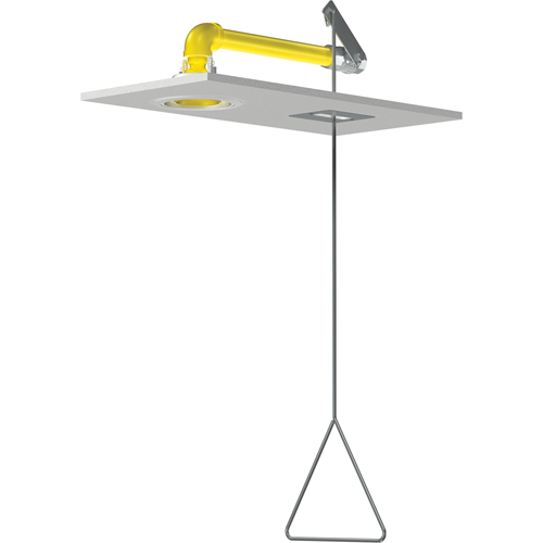 Douches d'urgence &agrave; alimentation horizontale, Montage au plafond Fastek