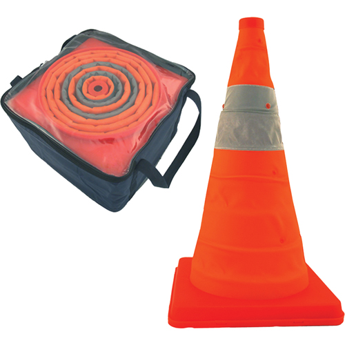 Balises repliables Pack & Pop, 28" h, Orange Fastek