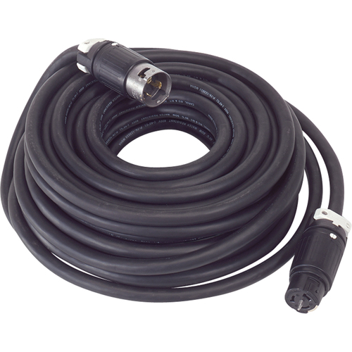 Power Cord for Temporary Power Distribution Units, SOOW, 50 A, 50' Fastek