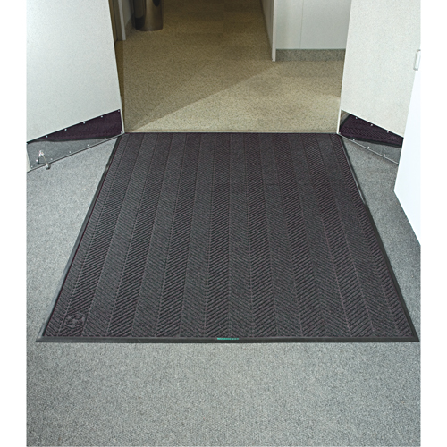 Tapis Waterhog Eco Elite, Essuie-pieds/grattoir, 6' x 8' x 3/8", Cendre grise Fastek