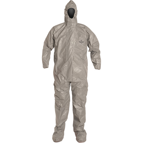 Tychem&reg; 6000 Coveralls, Small, Grey Fastek