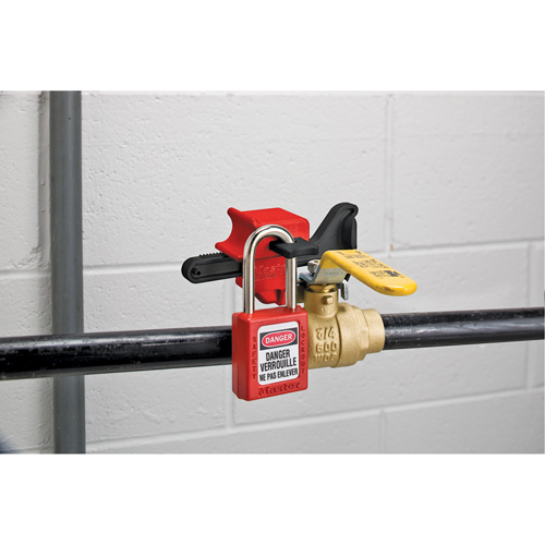 Seal Tight Handle-On Valve Lockouts, Ball Type Fastek