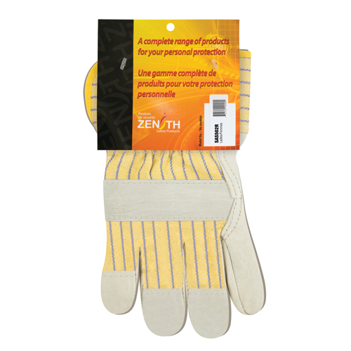 Standard-Duty Dry-Palm Fitters Gloves, Ladies, Grain Cowhide Palm, Cotton Inner Lining Fastek