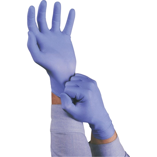 TouchNTuff&reg; 92-675 Gloves, Small, Nitrile, 5-mil, Powder-Free, Blue Fastek