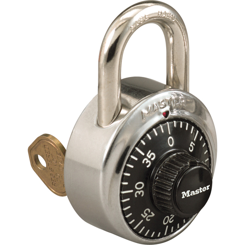 Padlock, Combination, Hardened Steel, 1-7/8" Width Fastek
