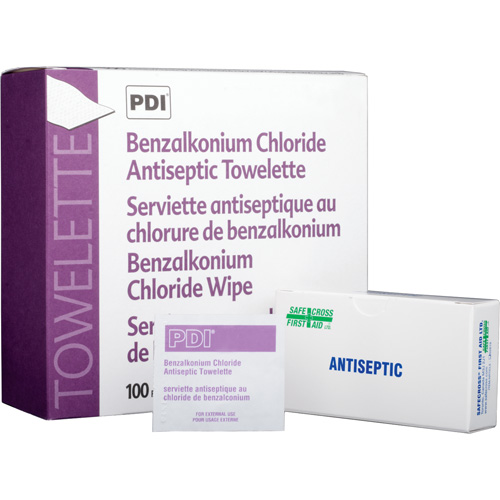 Lingettes antiseptiques au chlorure de benzalkonium, Serviette, Antiseptique Fastek