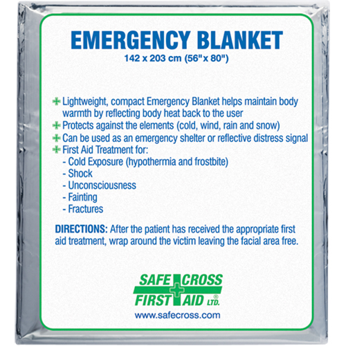 Rescue Foil Blankets, Aluminized Polyester Fastek