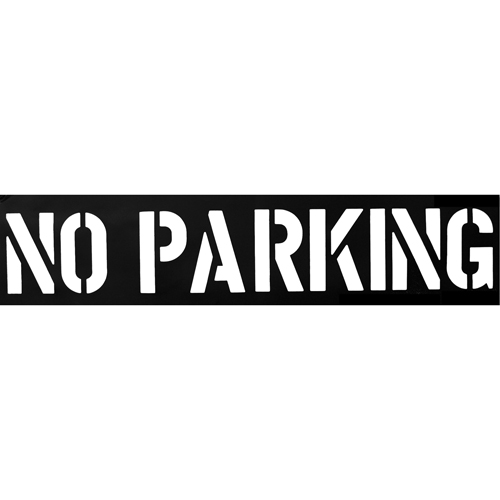 Parking Lot Stencils, English, 12" Fastek