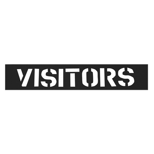 Parking Lot Stencils, English, 12" Fastek