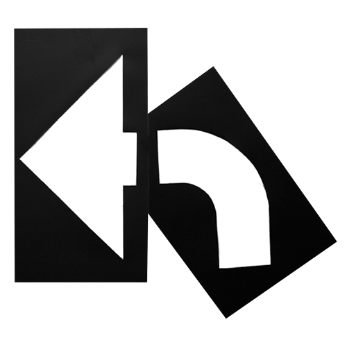 Parking Lot Stencils, English, 8" x 27" Fastek