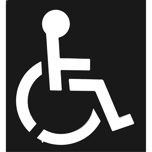 Parking Lot Stencils, English, 37" x 43" Fastek